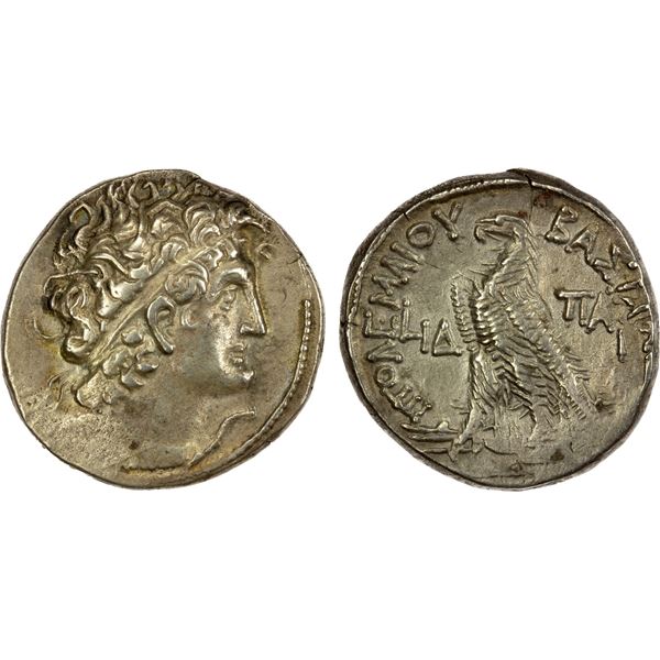 PTOLEMAIC: Ptolemy X Alexander I, 101-88 BC, AR tetradrachm (13.26g), Alexandria, year 14 (101/0 BC)