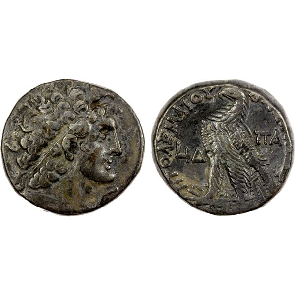 PTOLEMAIC: Ptolemy X Alexander I, 101-88 BC, AR tetradrachm (13.78g), Alexandria, year 14 (101/0 BC)