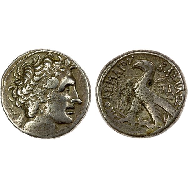 PTOLEMAIC: Ptolemy XII Neos Dionysos (Auletes), 80-51 BC, AR tetradrachm (14.44g), Alexandria, year