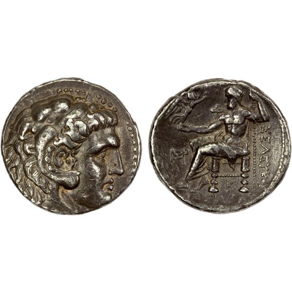 SELEUKID KINGDOM: Seleukos I Nikator, 312-281 BC, AR tetradrachm (17.12g), Seleukia on the Tigris I,