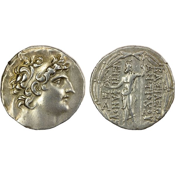 SELEUKID KINGDOM: Antiochos VIII Epiphanes (Grypos), sole reign, 121-96 BC, AR tetradrachm (16.68g),
