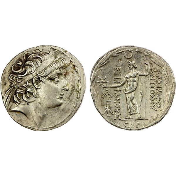 SELEUKID KINGDOM: Antiochos VIII Epiphanes (Grypos), sole reign, 121-96 BC, AR tetradrachm (15.93g),