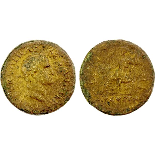 ROMAN EMPIRE: Galba, 68-69 AD, AE sestertius (22.62g), Rome, Fine