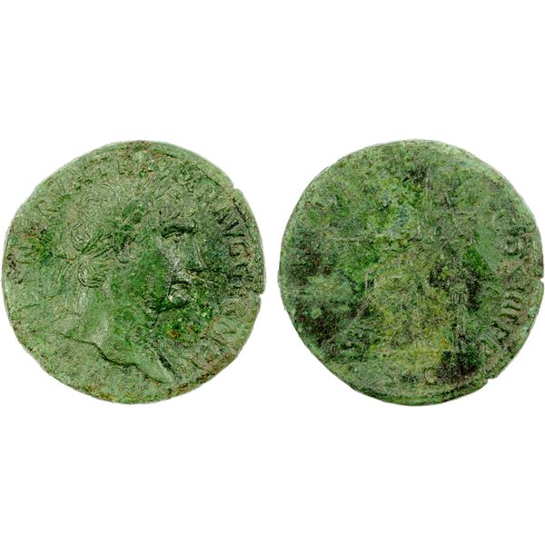 ROMAN EMPIRE: Trajan, 98-117 AD, AE sestertius (25.30g), Rome, 101-102 AD, VF