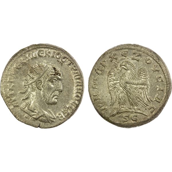 ROMAN PROVINCIAL: SYRIA: Trajan Decius, 249-251 AD, BI tetradrachm (13.00g), Antioch, 249-250 AD, AU