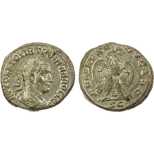 ROMAN PROVINCIAL: SYRIA: Trebonianus Gallus, 251-253 AD, BI tetradrachm (13.26g), Antioch, 251 AD, A