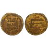 Image 1 : ABBASID: al-Mansur, 754-775, gilt AE "dinar" (2.00g), NM, AH142, Fine