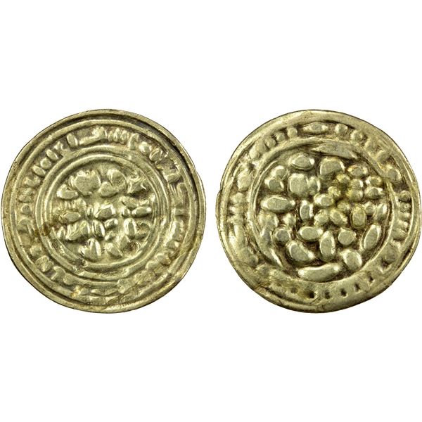 SULAYHID: 'Ali b. Muhammad, 1047-1081, debased AV dinar, "Zabid", AH"451", VF