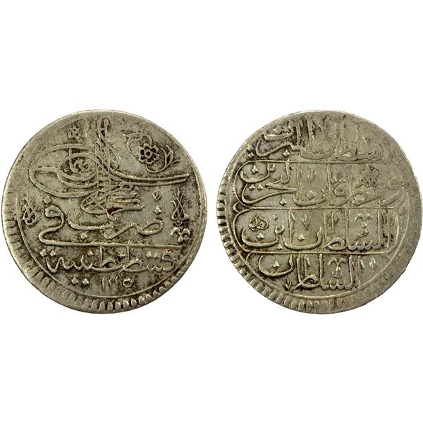 TURKEY: Ahmed III, 1703-1730, AR 10 para (onluk) (6.47g), Kostantiniye, AH1115, VF-EF