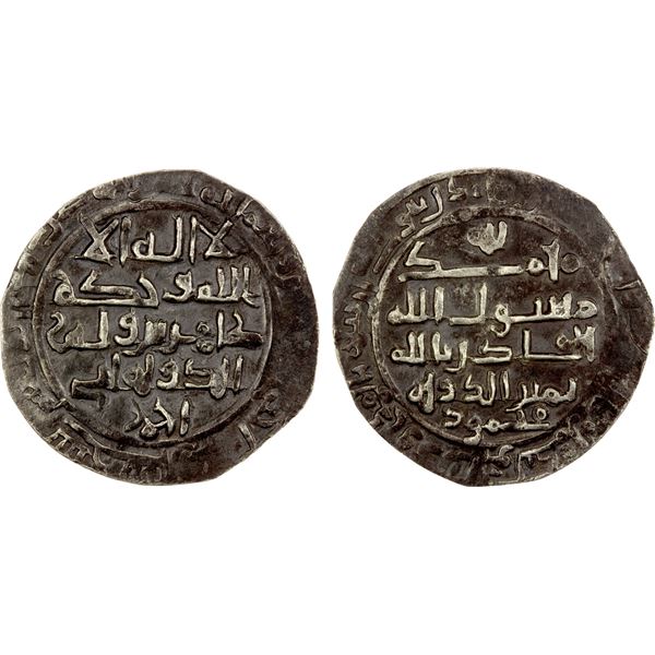 SAFFARID: Tahir b. Khalaf, 1000s, AR dirham (2.66g), Sijistan, AH3(9)1, VF