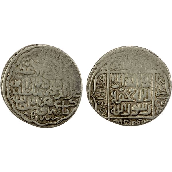 TIMURID: 'Ala al-Dawla, 1447, AR tanka (5.15g), Herat, AH851, VF