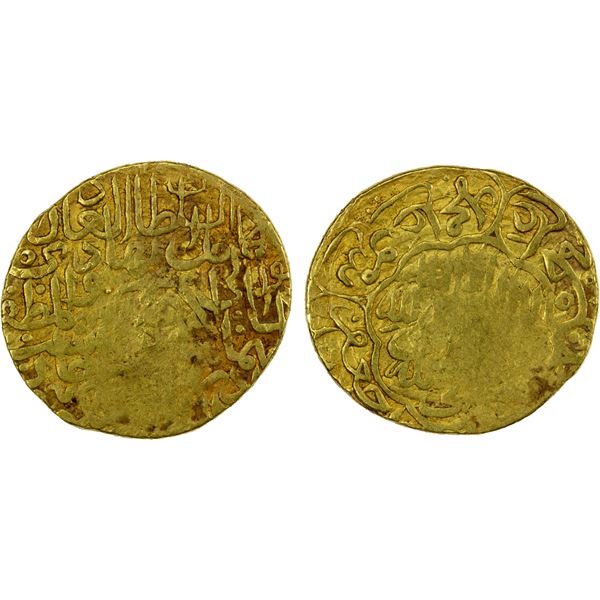 SAFAVID: Tahmasp I, 1524-1576, AV mithqal (4.56g), Urdu, ND, VF