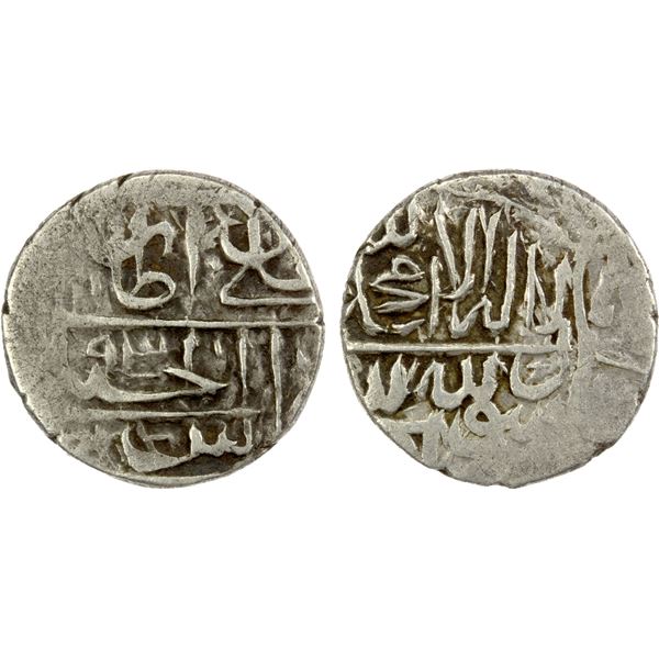 SAFAVID: Tahmasp I, 1524-1576, AR ½ shahi (1.14g), NM, AH"93", VF