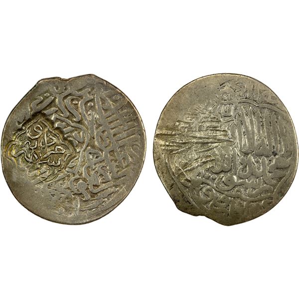 SHAYBANID: Muhammad Shaybani, 1500-1510, AR tanka (4.69g), Awbah, ND, VF-EF on vf