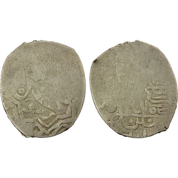 KAZAKHS OF TASHKENT: Tursun Muhammad, before 1613 until 1628, AR tanka (4.38g), ND, very crude VF