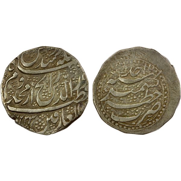 DURRANI: Ata Muhammad Bamizai Khan, 1808-1813, AR rupee (11.1g), Kashmir, AH1223 year one (ahad), VF