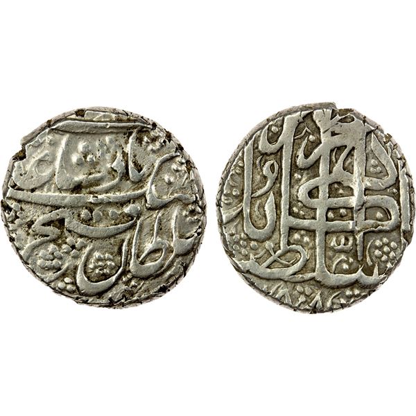 DURRANI: Fath Jang, 1842, AR rupee (9.40g), Kabul, AH(12)58, VF-EF