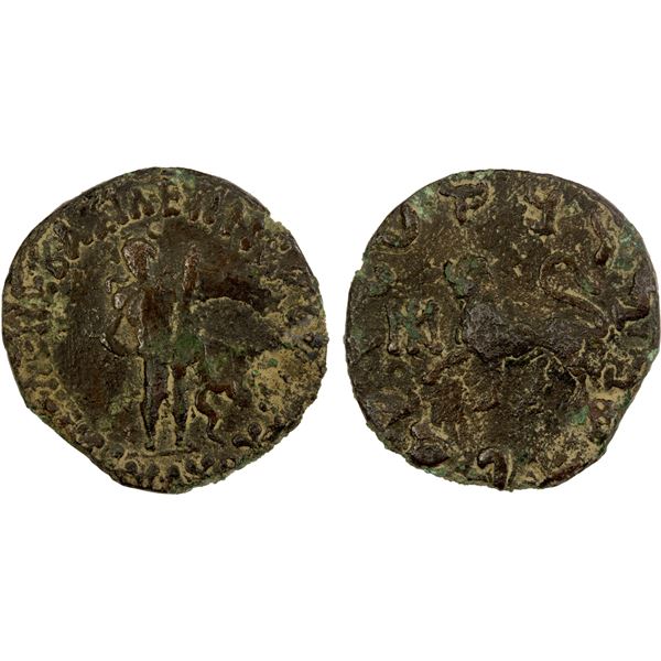 INDO-SCYTHIAN: Maues, ca. 90-57 BC, AE unit, F-VF