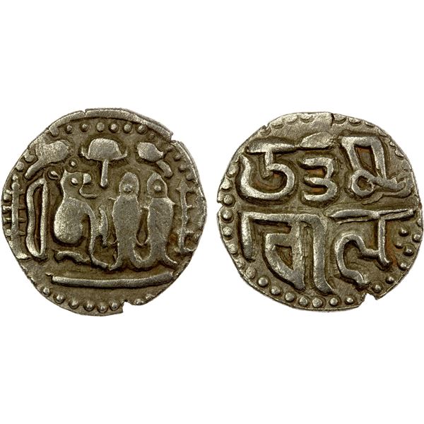 CHOLAS OF TANJORE: Uttama Chola, 973-985, AR kahavanu (4.22g), EF