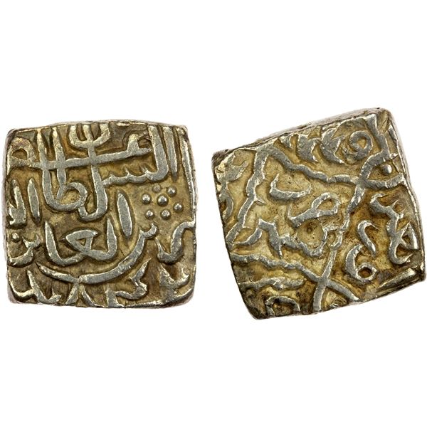 KASHMIR: Zain al-'Abidin, 1420-1470, AR sansu (6.15g), Kashmir, AH842, VF
