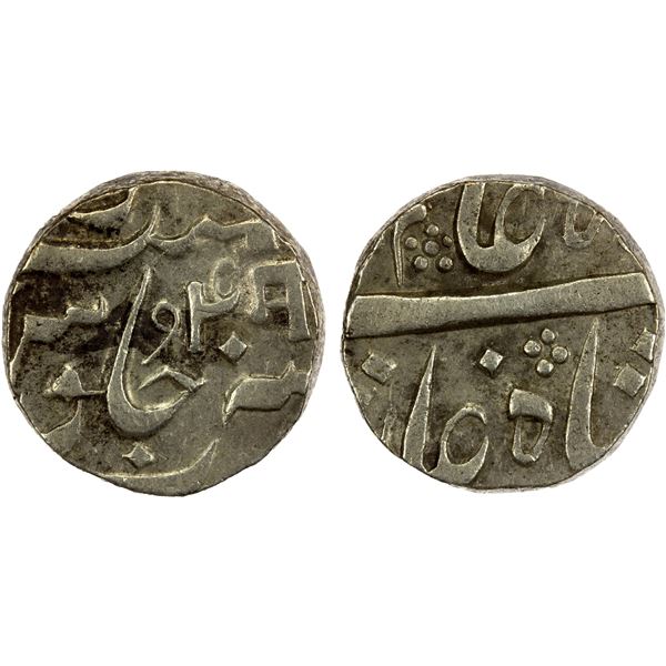 BARODA: Manaji Rao, 1789-1793, AR rupee (11.50g), Baroda, year 4, VF-EF
