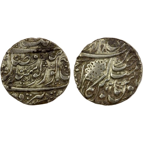 SIKH EMPIRE: AR nanakshahi rupee (11.04g), Amritsar, VS1848, VF