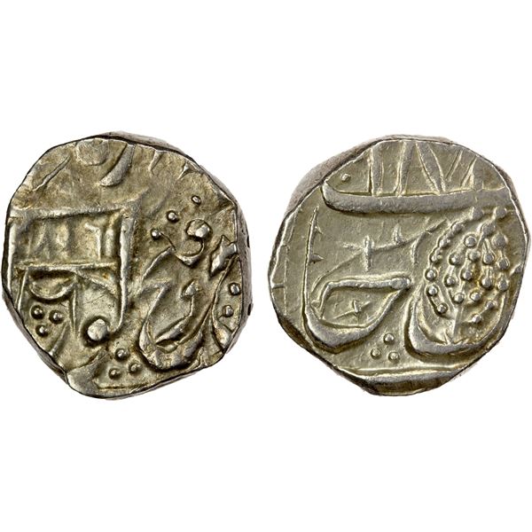 SIKH EMPIRE: AR rupee (10.81g), Derajat, VS1896, VF-EF