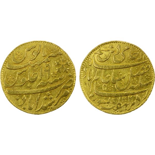 BENGAL PRESIDENCY: AV mohur, Murshidabad, AH1202 year 19, EF-AU