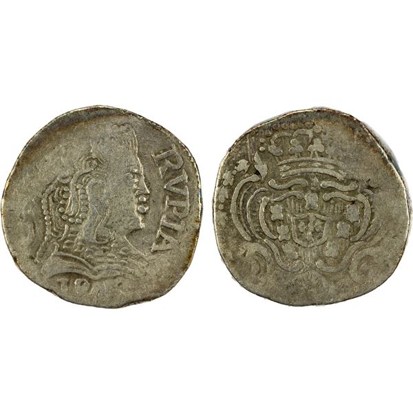 GOA: João VI, as regent, 1799-1816, AR rupia (10.70g), 1806, Fine