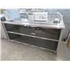 Image 1 : 6' S/S Beverage Table w/Drain and Double Undershelf