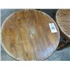 Image 2 : 9-Oak Swivel Top Stools - 9 X $