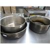 Image 1 : 3-S/S Brazing Pans - 3 X $