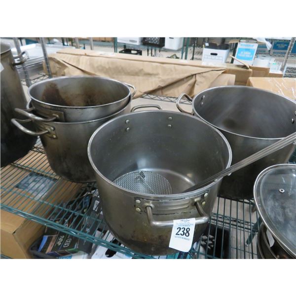 4-S/S Stockpots - 4 X $