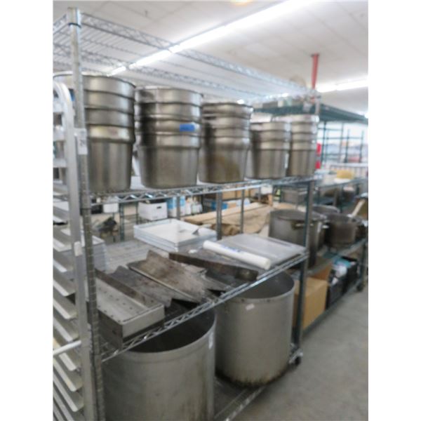 Rolling 4 Shelf Metro Rack