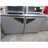 Image 1 : Turbo Air 5' 2 Door S/S Worktop Ref. Reach-In Cooler 46°