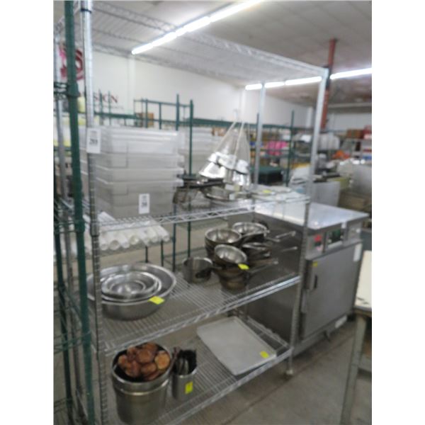 Rolling 5 Shelf Metro Rack