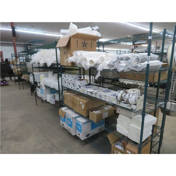 6-Green Coated Metro Racks - 6 X