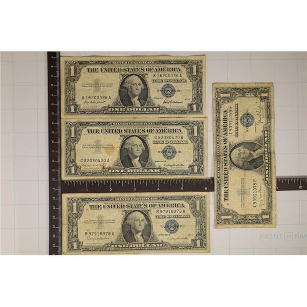 1935-D, 57, 57-A & 57-B US $1 SILVER CERTIFICATES