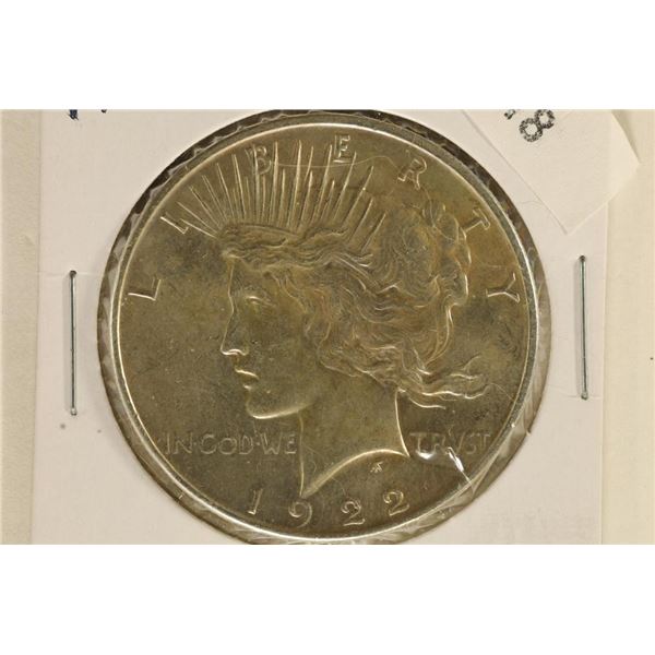 1922 US PEACE SILVER DOLLAR (BRILLIANT UNC) WATCH