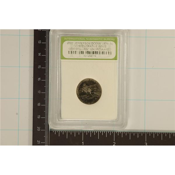 SLABBED 2005 OCEAN IN VIEW NICKEL JEFFERSON NICKEL