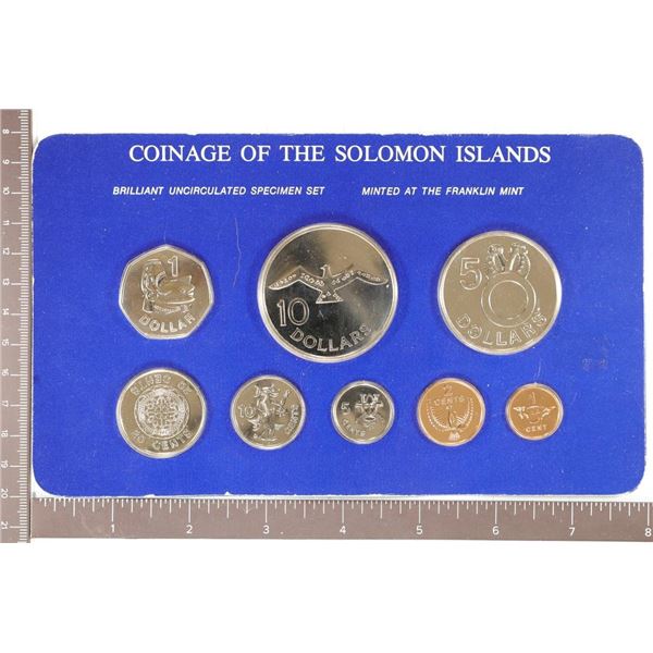 1981 SOLOMON ISLANDS BRILLIANT UNC SPECIMEN SET 8