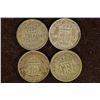 Image 1 : 1937, 38, 41 & 1943 GREAT BRITAIN SILVER 6 PENCE