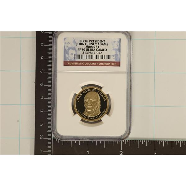 2008-S PRESIDENTIAL DOLLAR NGC PF70 ULTRA CAMEO