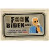 Image 1 : 1 TROY OZ .999 FINE SILVER PF INGOT "F" BIDEN AND