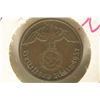 Image 1 : 1937-F GERMAN 2 REICHSPFENNIG WITH SWASTIKA