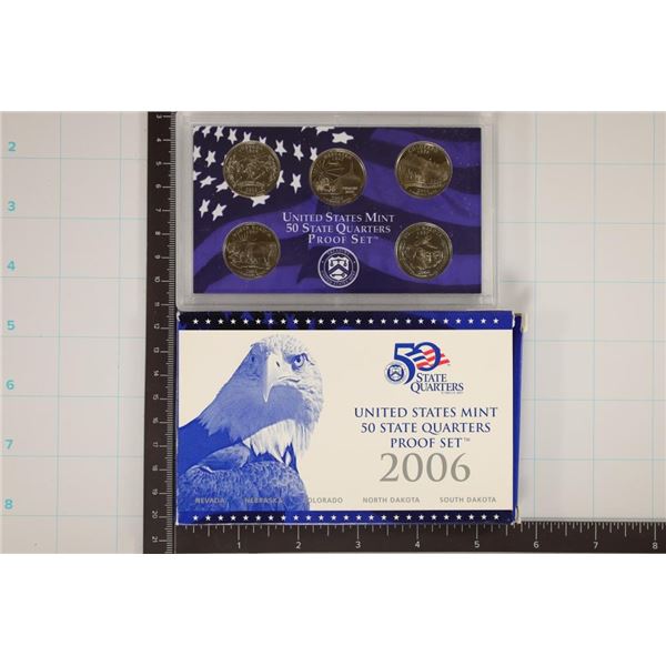 2006 US 50 STATE QUARTERS PROOF SET WITH BOX