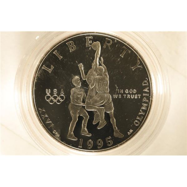 1995-S US PROOF HALF DOLLAR OLYMPIC BASKETBALL