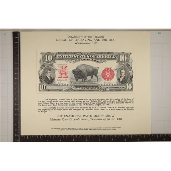 1980 INTERNATIONAL PAPER MONEY SHOW MEMPHIS