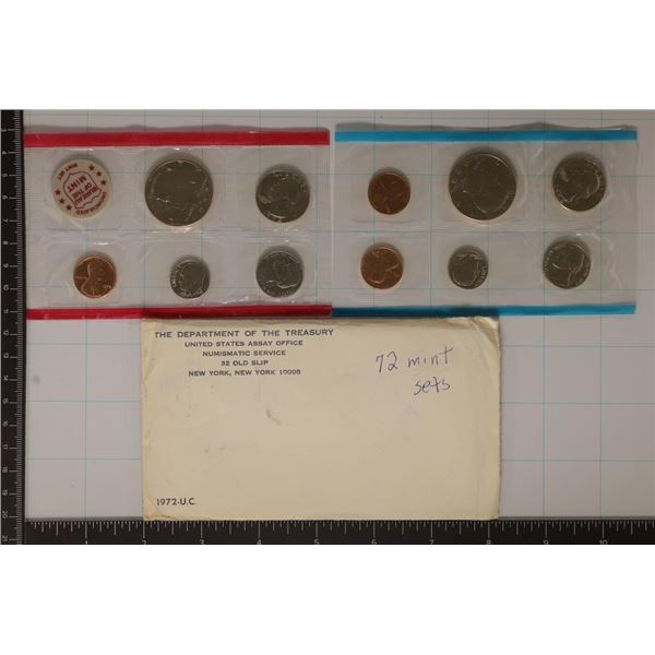 1972 US MINT SET (UNC) P/D/S (WITH ENVELOPE)