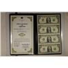 Image 1 : UNCUT SHEET OF 4-2009 US $1 FRN'S CRISP UNC IN